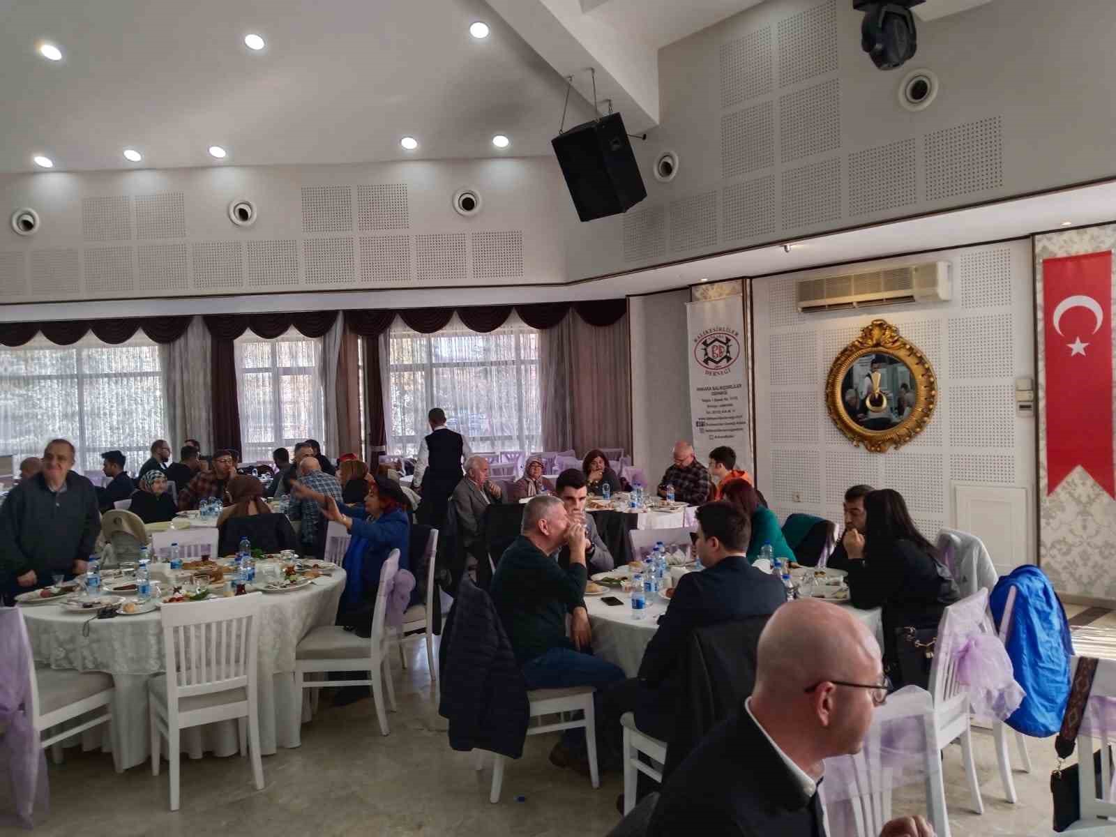 Ankara’da Balıkesirliler Derneği’nden geleneksel kahvaltılı buluşma