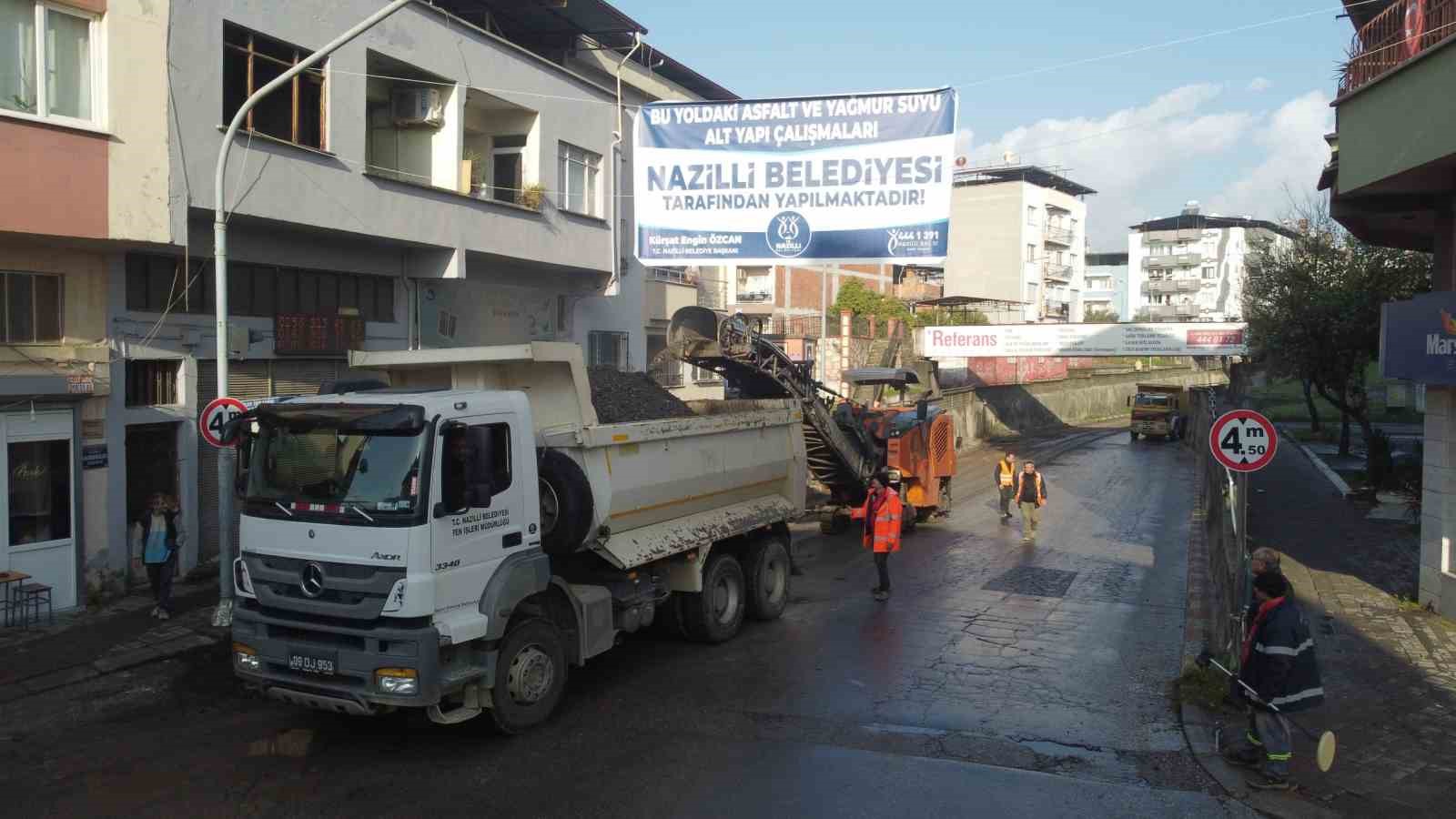 Nazilli’de altyapısı yetersiz olan cadde yenileniyor
