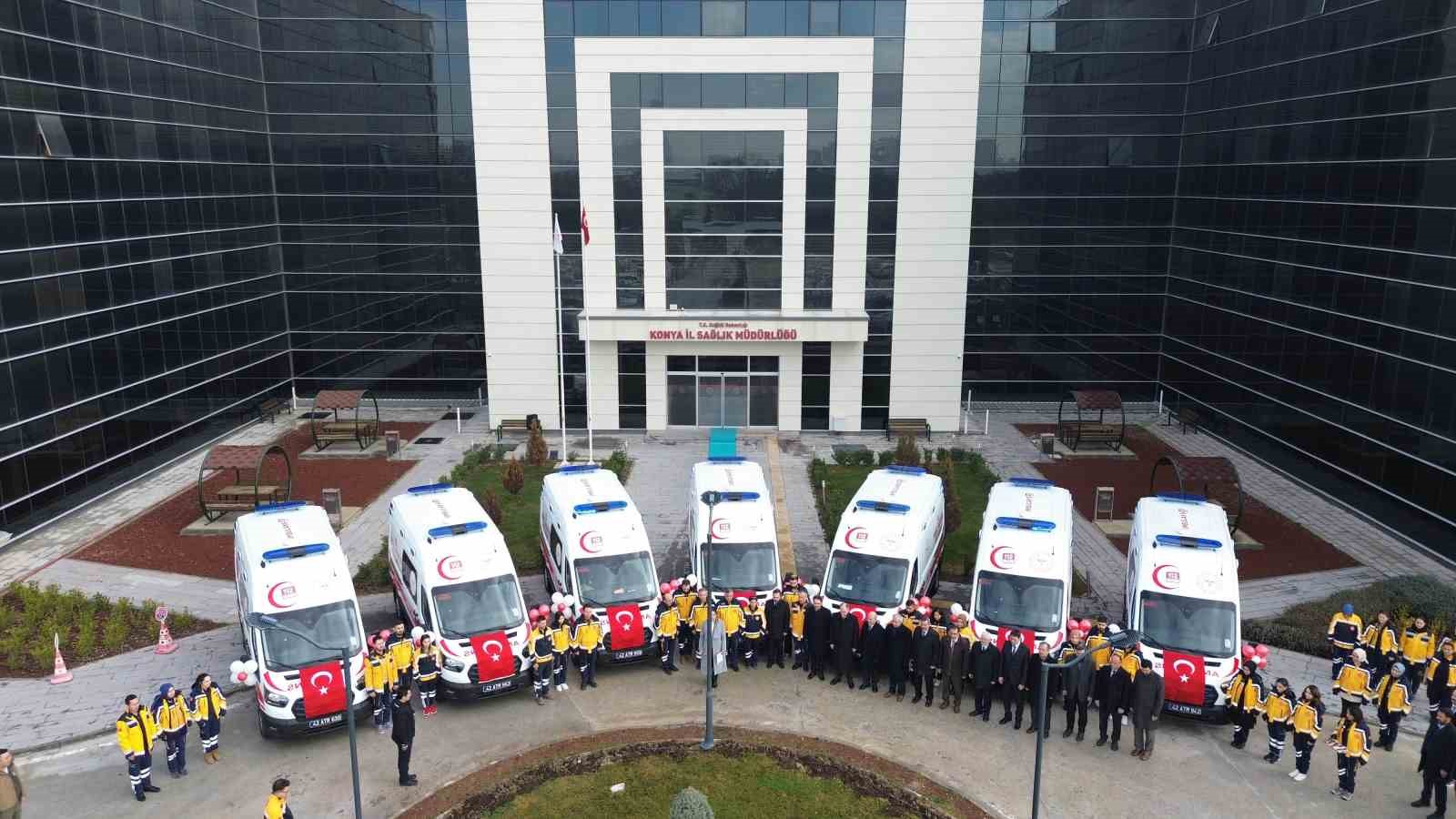 Konya’da 112 Acil Servis filosuna 7 ambulans daha katıldı