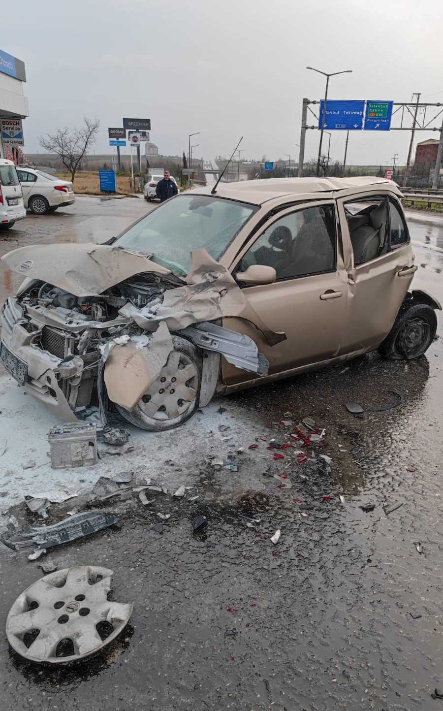 Kırklareli&rsquo;de zincirleme kaza: 2 yaralı
