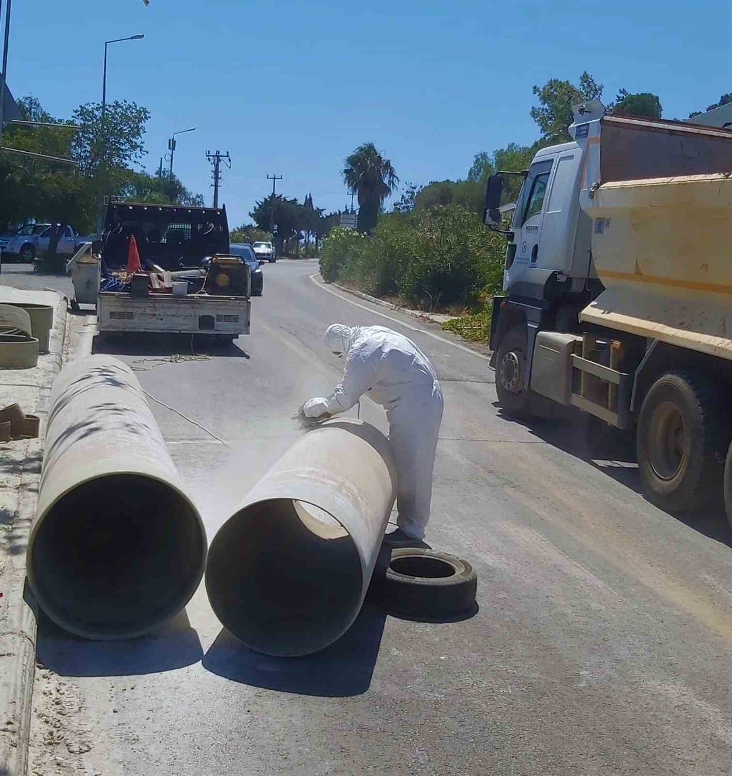 Bodrum’una kayıp-kaçağı için 34 Km yeni içme suyu hattı yapıldı
