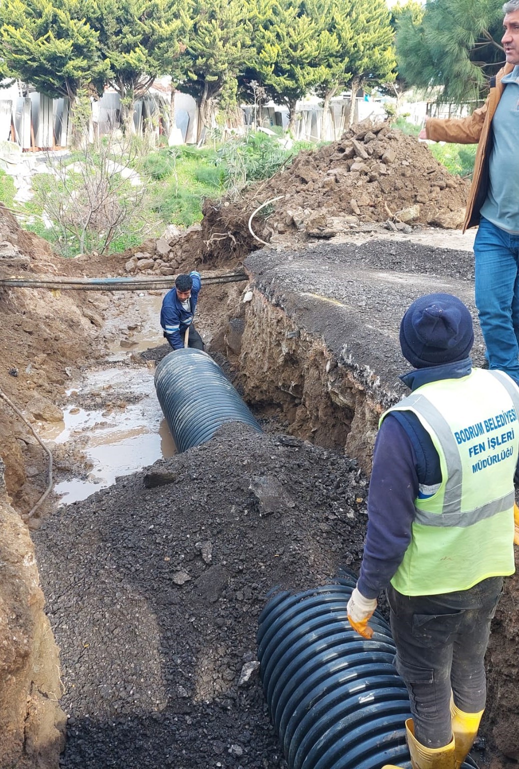 Bodrum Gündoğan’daki alt yapı sorunları çözülüyor
