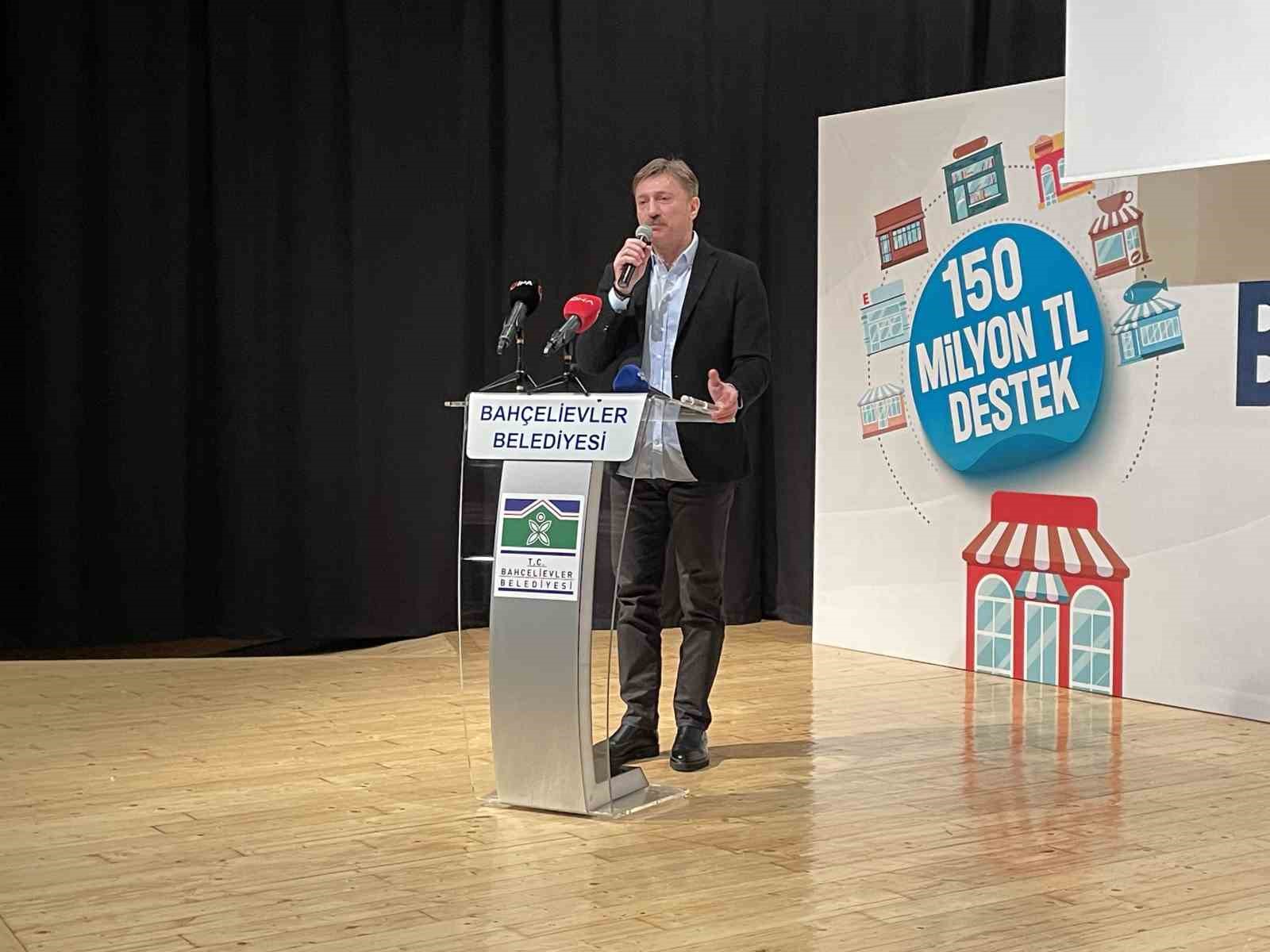 Bah&ccedil;elievler Belediye Başkanı Bahadır, "&rsquo;Bizim Esnaf&rsquo; uygulamamız ile esnafımıza ve komşularımıza 150 Milyon TL destek sağladık"
