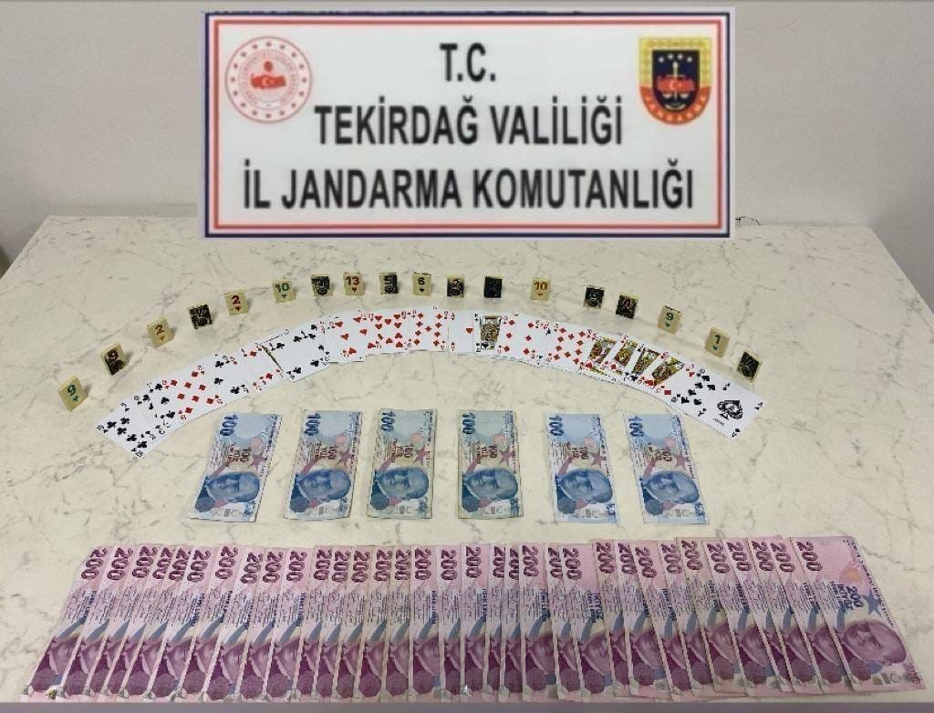 Tekirdağ’da kumar operasyonu