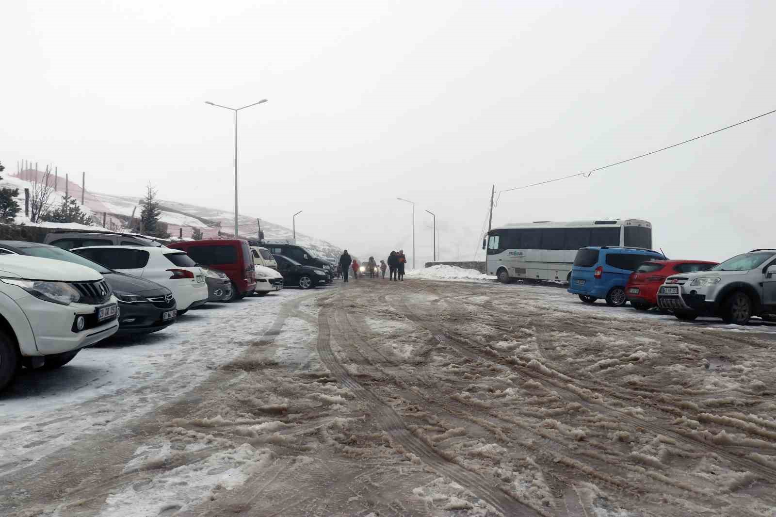 Zigana Kayak Merkezi karne tatilinde doldu taştı
