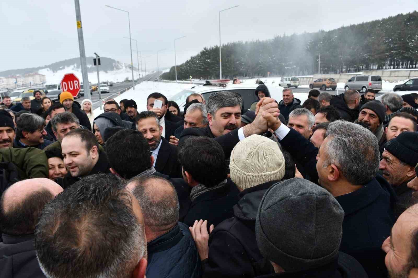 Cumhur İttifakı’nın adayı Yunus Baydar’a coşkulu karşılama