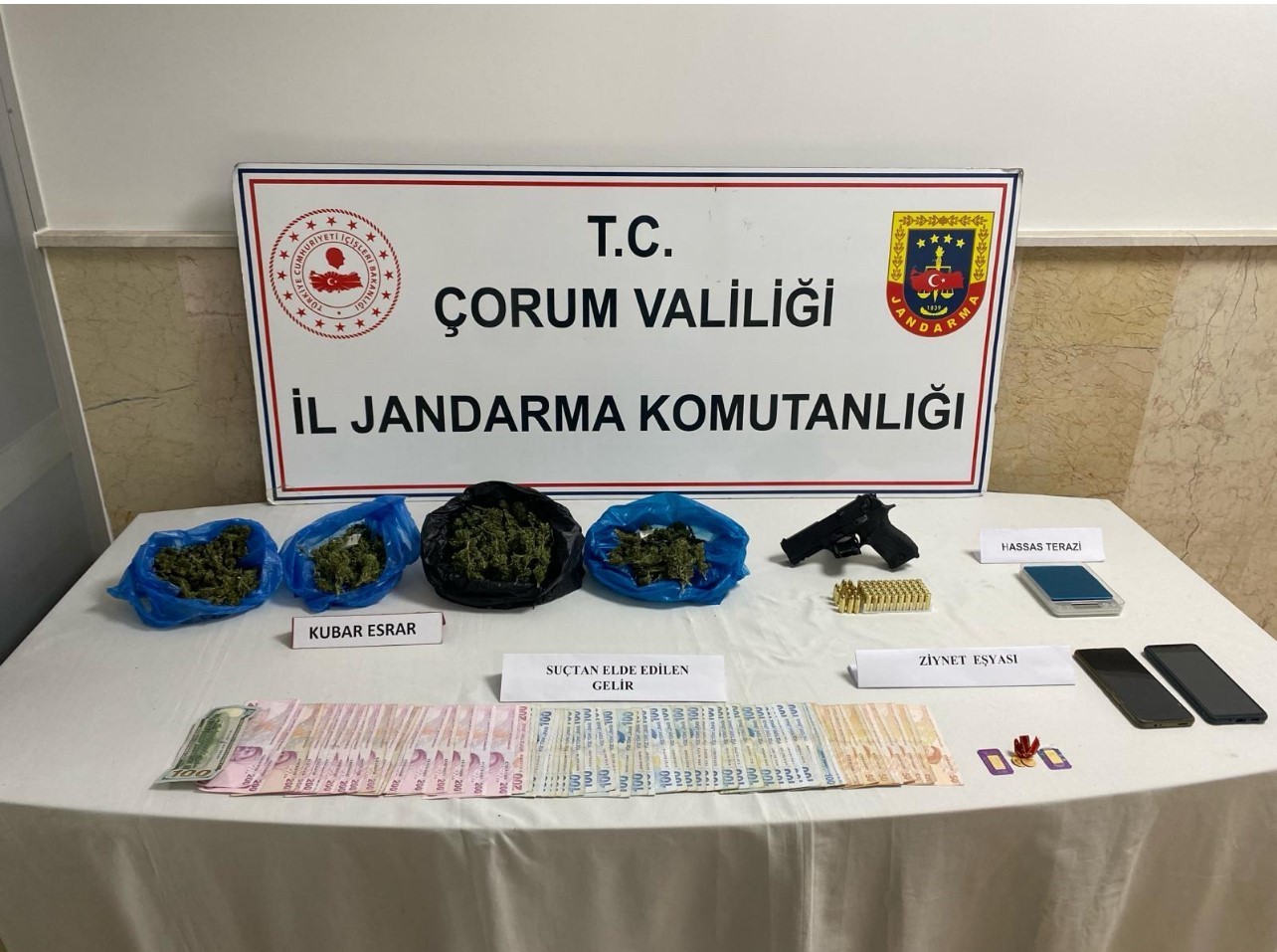 Çorum’da uyuşturucu operasyonu