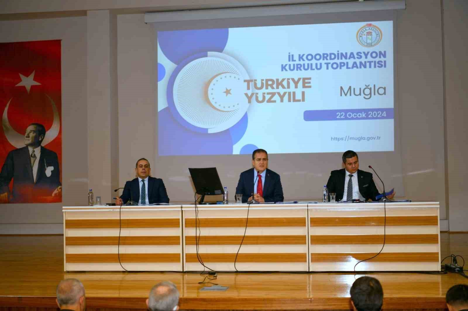 Muğla’da 2024 Yılı Birinci Dönem İl Koordinasyon Toplantısı yapıldı