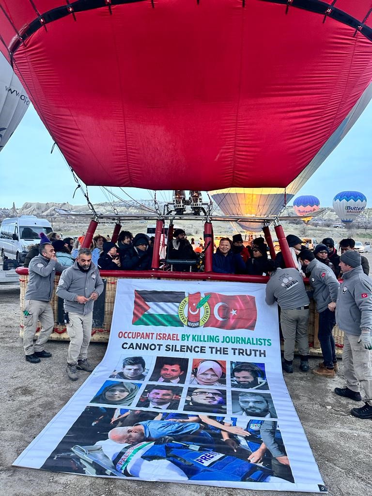 Filistin&rsquo;de hayatını kaybeden gazeteciler anıldı
