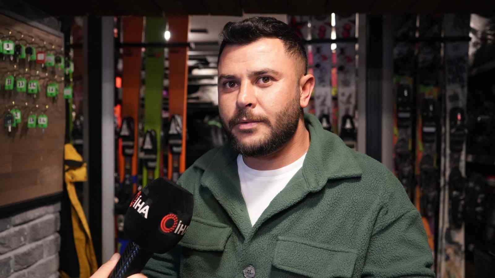 Kayak severlerin uğrak noktası Uludağ oldu
