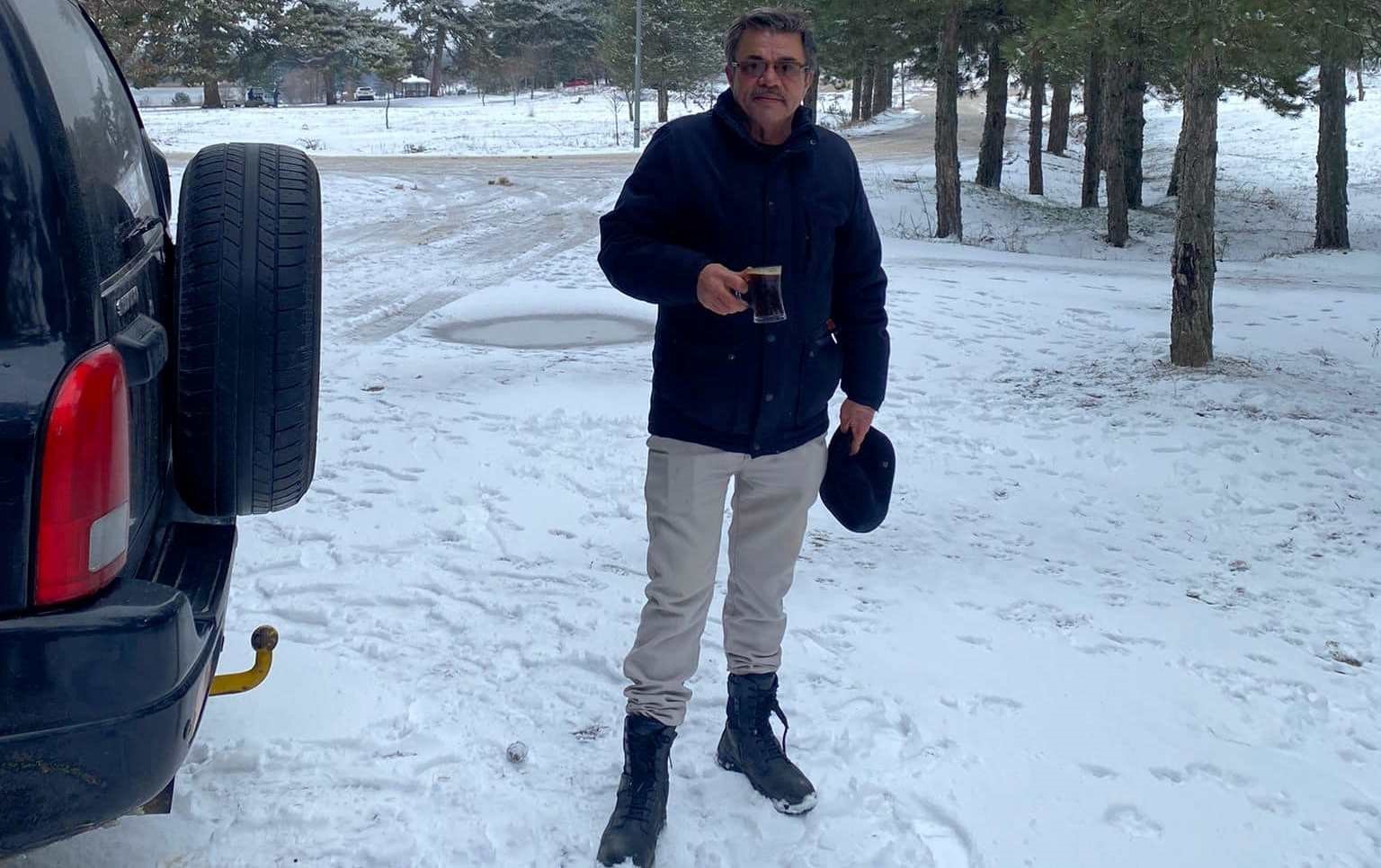 Simav Gölcük Yaylasında karda mangal keyfi