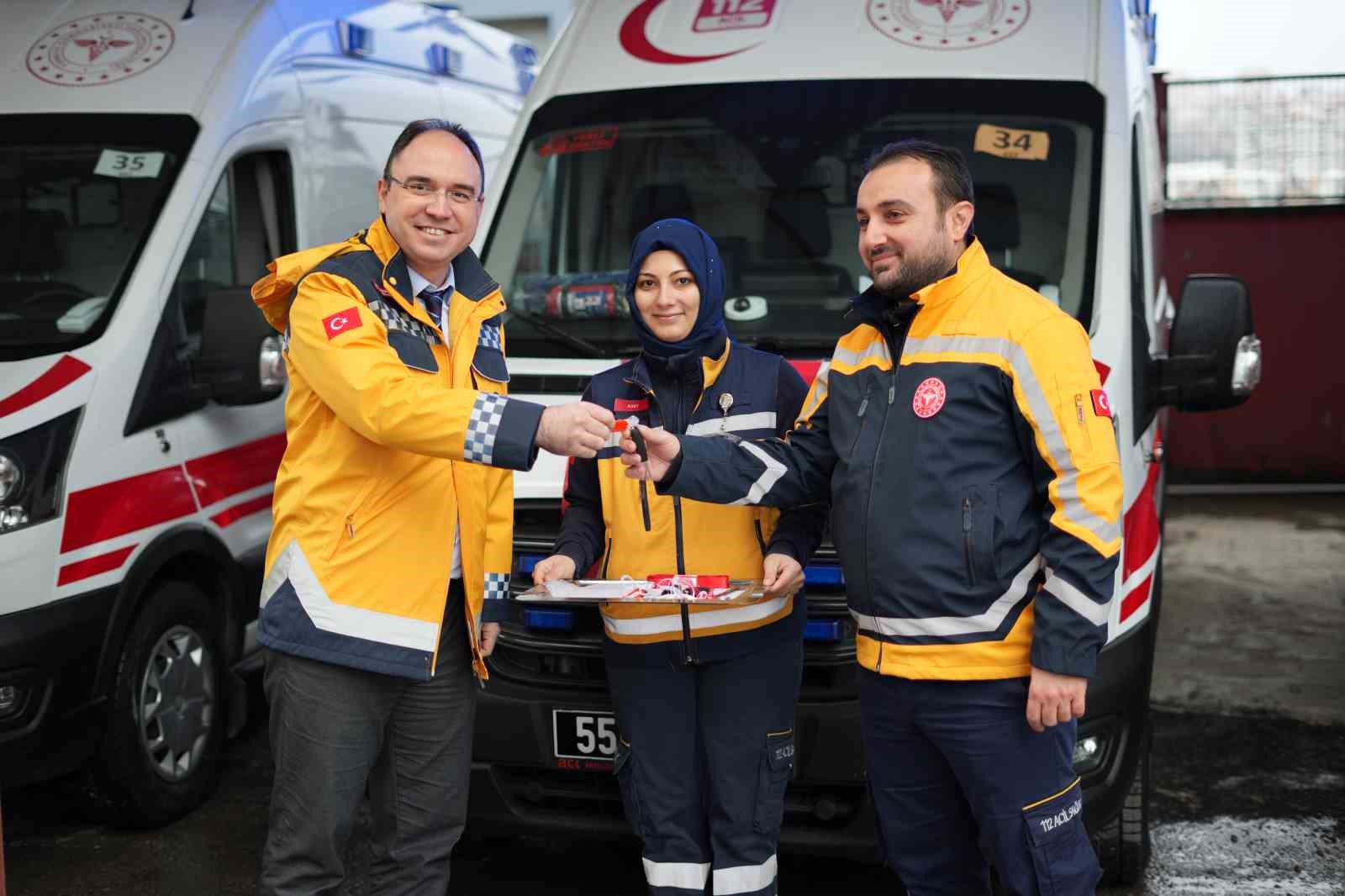 Samsun sağlık filosuna 5 yeni ambulans: Ambulans sayısı 83’e çıktı
