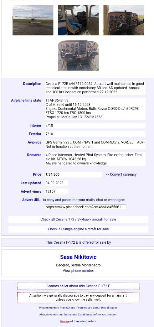 Kapıkule&rsquo;de bulunan u&ccedil;ak 34 bin 500 euroya alınmış
