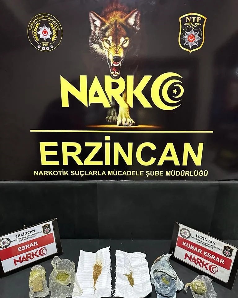Erzincan’da uyuşturucu operasyonu: 4 gözaltı