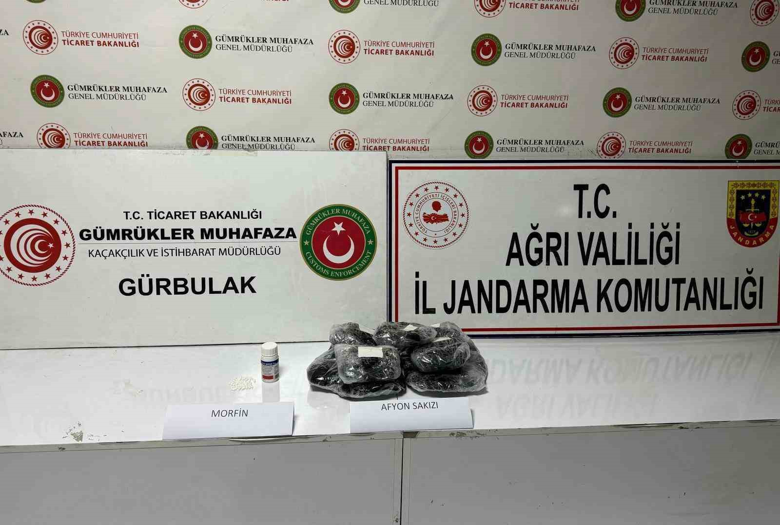 Ağrı’da çok sayıda uyuşturucu yakalandı