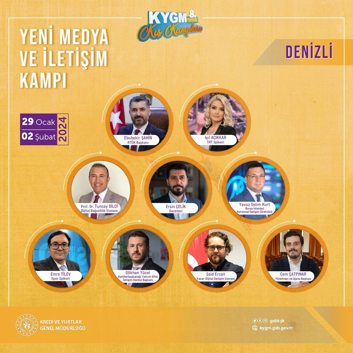 GSB’nin Yeni Medya ve İletişim Kampı Denizli’de gerçekleşecek