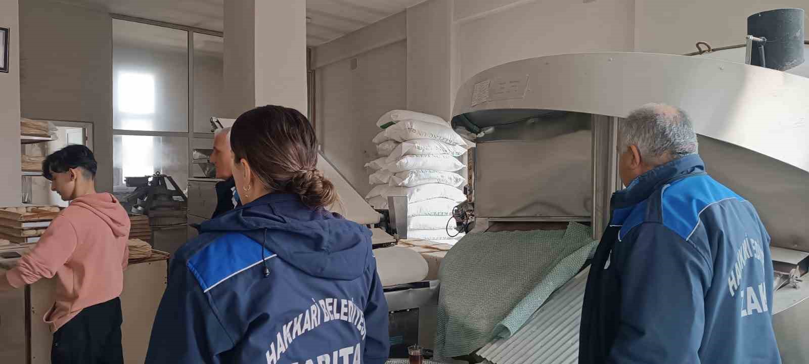 Hakkari’de fırınlar titizlikle denetlendi
