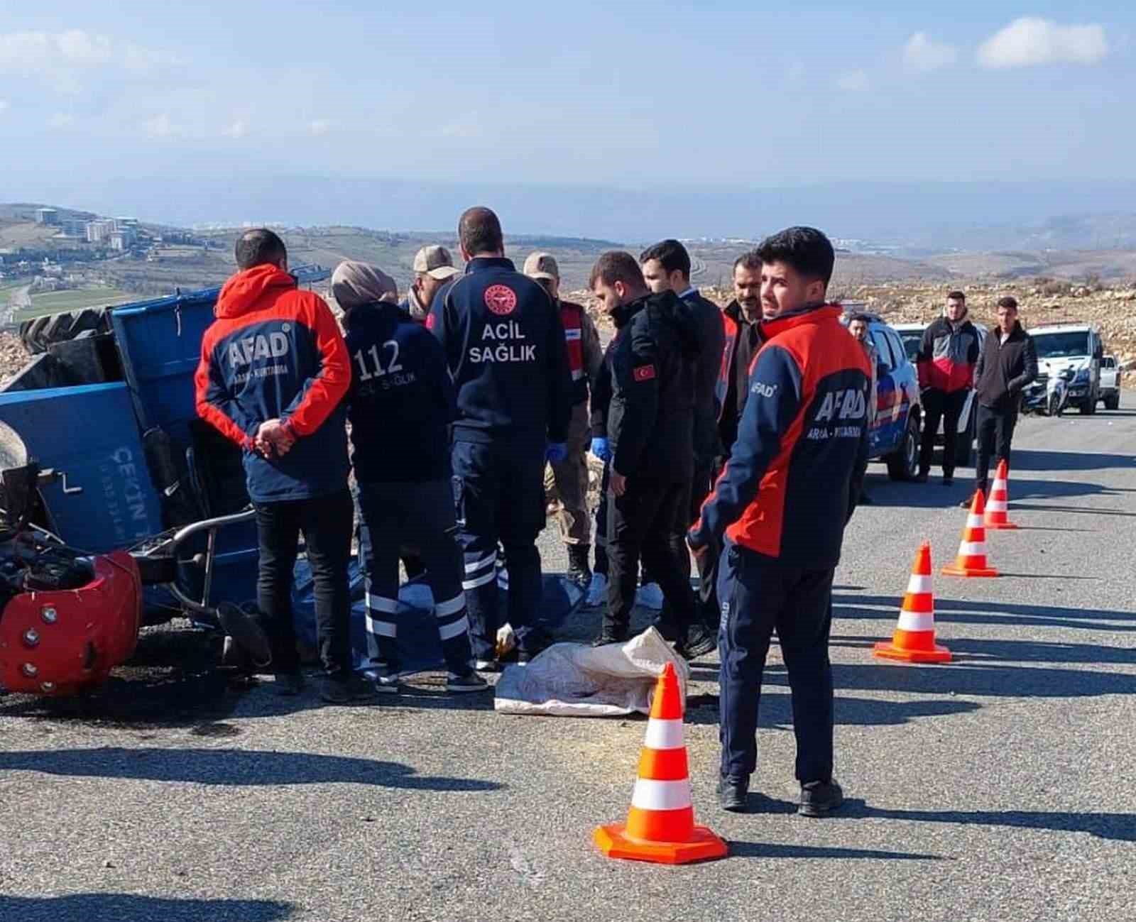 Siirt’te tarım aracı devrildi: 1 ölü, 1 yaralı