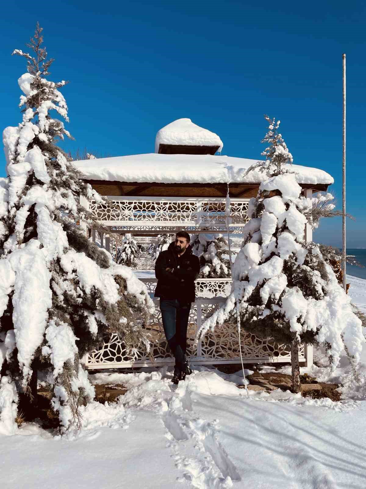 Tatvan’da karla gelen güzellik
