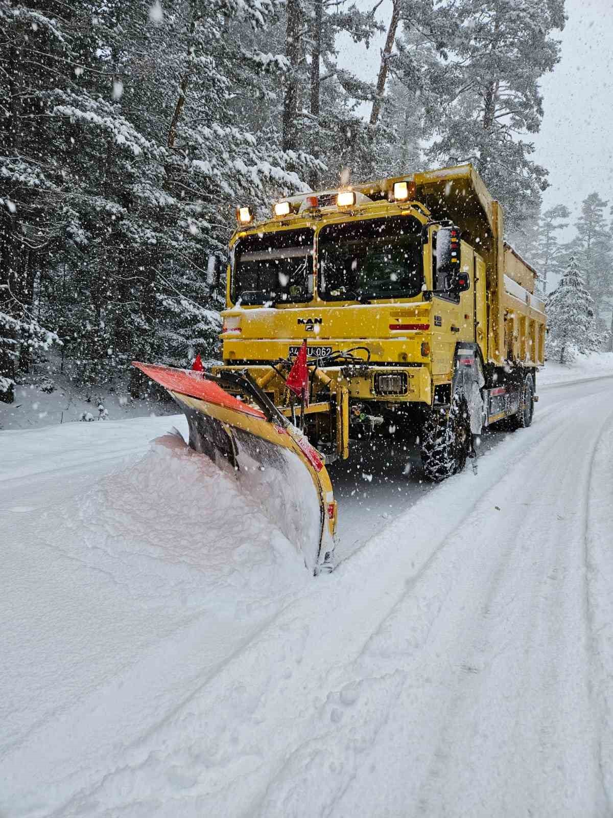 Bolu’da kar sebebiyle kapanan köy yolları açıldı