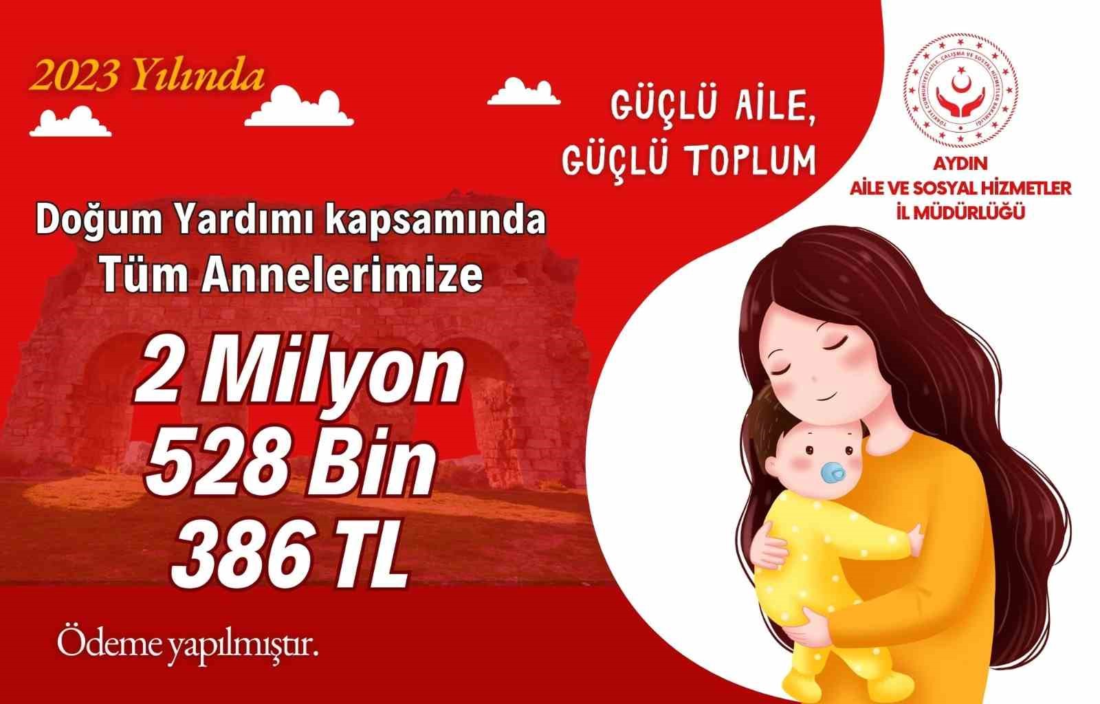 Aydın’da 1 yılda 79 milyonluk destek ödemesi yapıldı