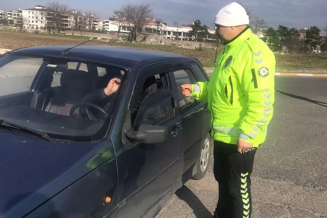 Kırklareli&rsquo;nde trafik denetimi
