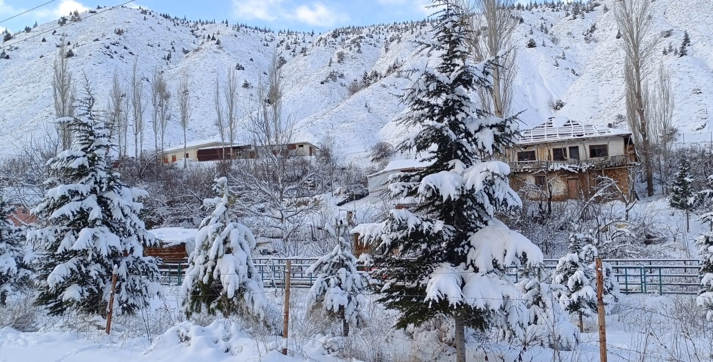 Kahramanmaraş’ta kar sonrası kartpostallık görüntüler