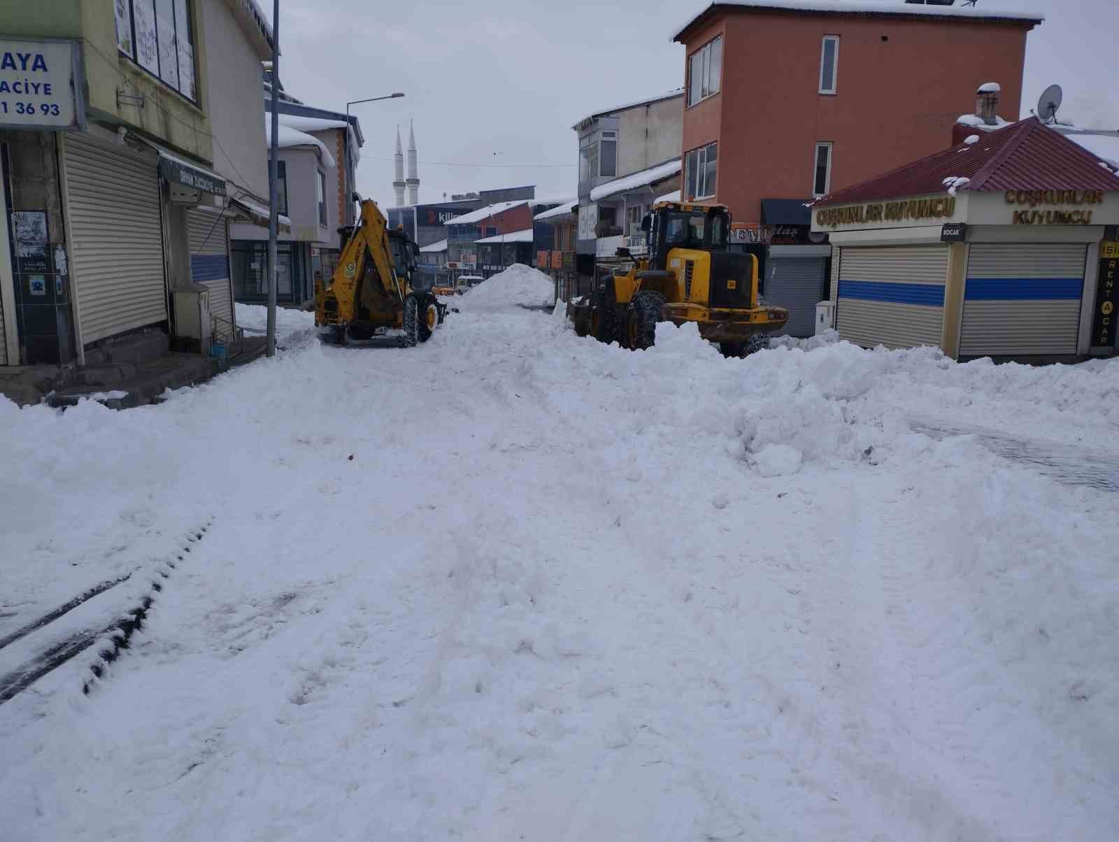 Varto’da karla mücadele çalışması
