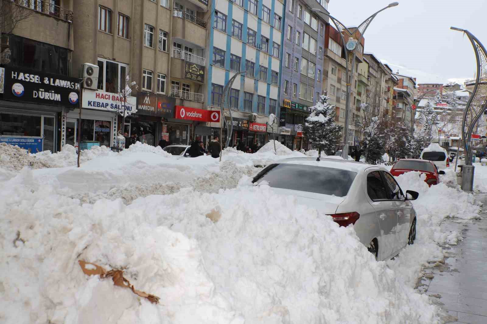 Hakkari&rsquo;de karla m&uuml;cadele &ccedil;alışması

