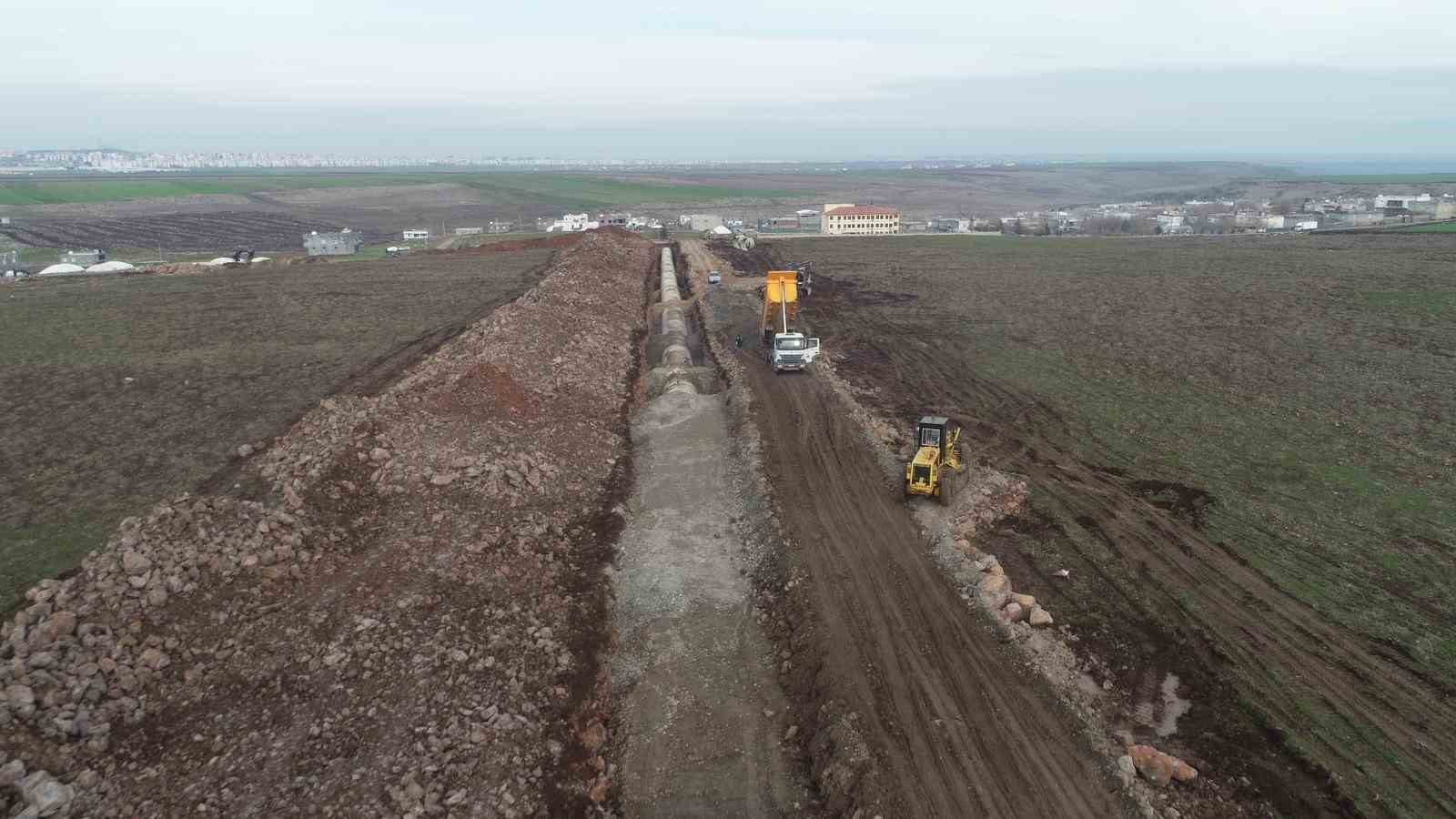 Diyarbakır’da pompaj sulaması inşaatında çalışmalar sürüyor
