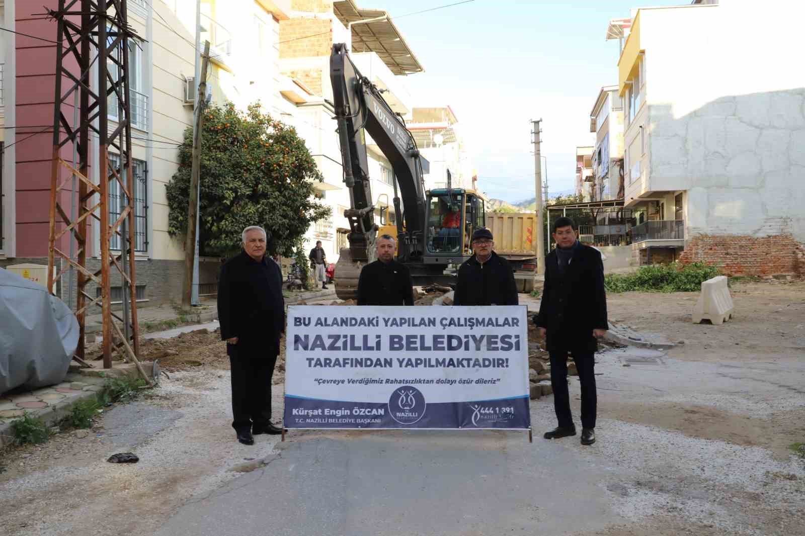 Nazilli’de sokaklar yenileniyor
