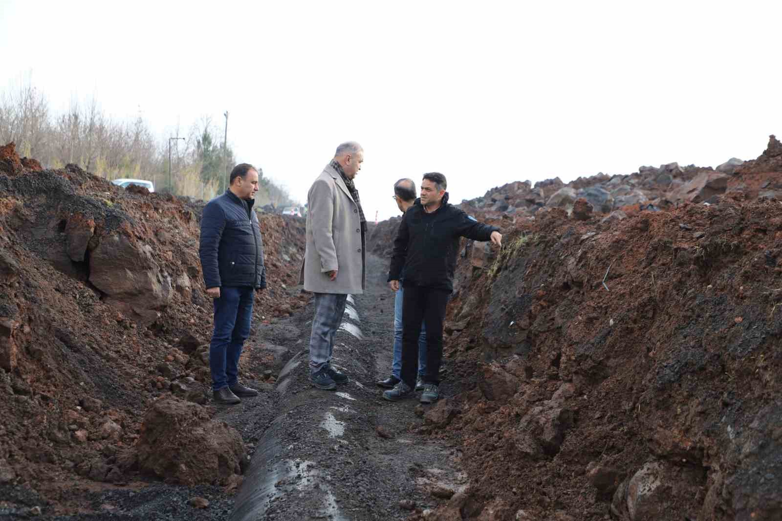 Diyarbakır’da deprem konutları içme suyu projesinde çalışmalar sürüyor