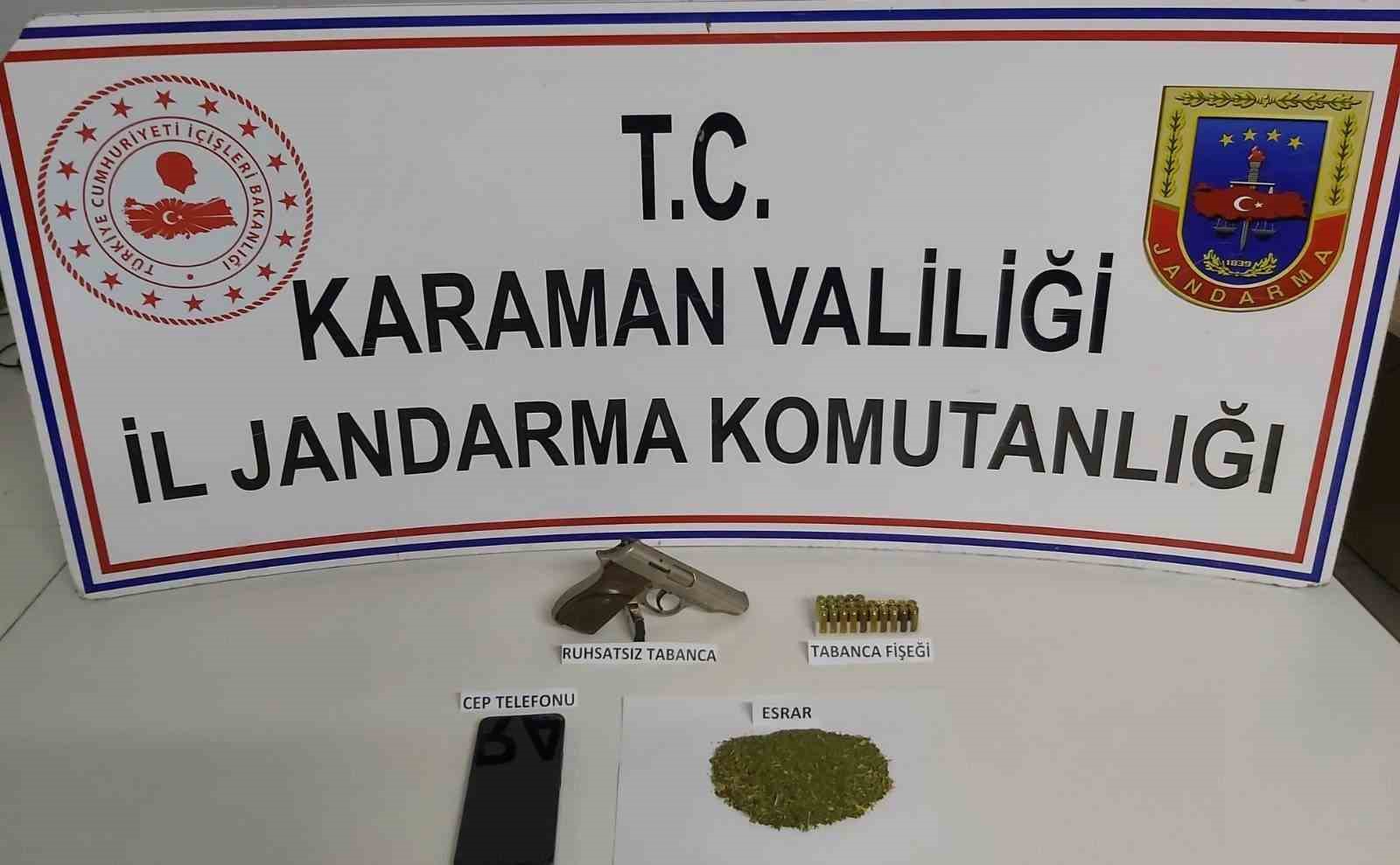 Karaman’da uyuşturucu operasyonu: 1 gözaltı