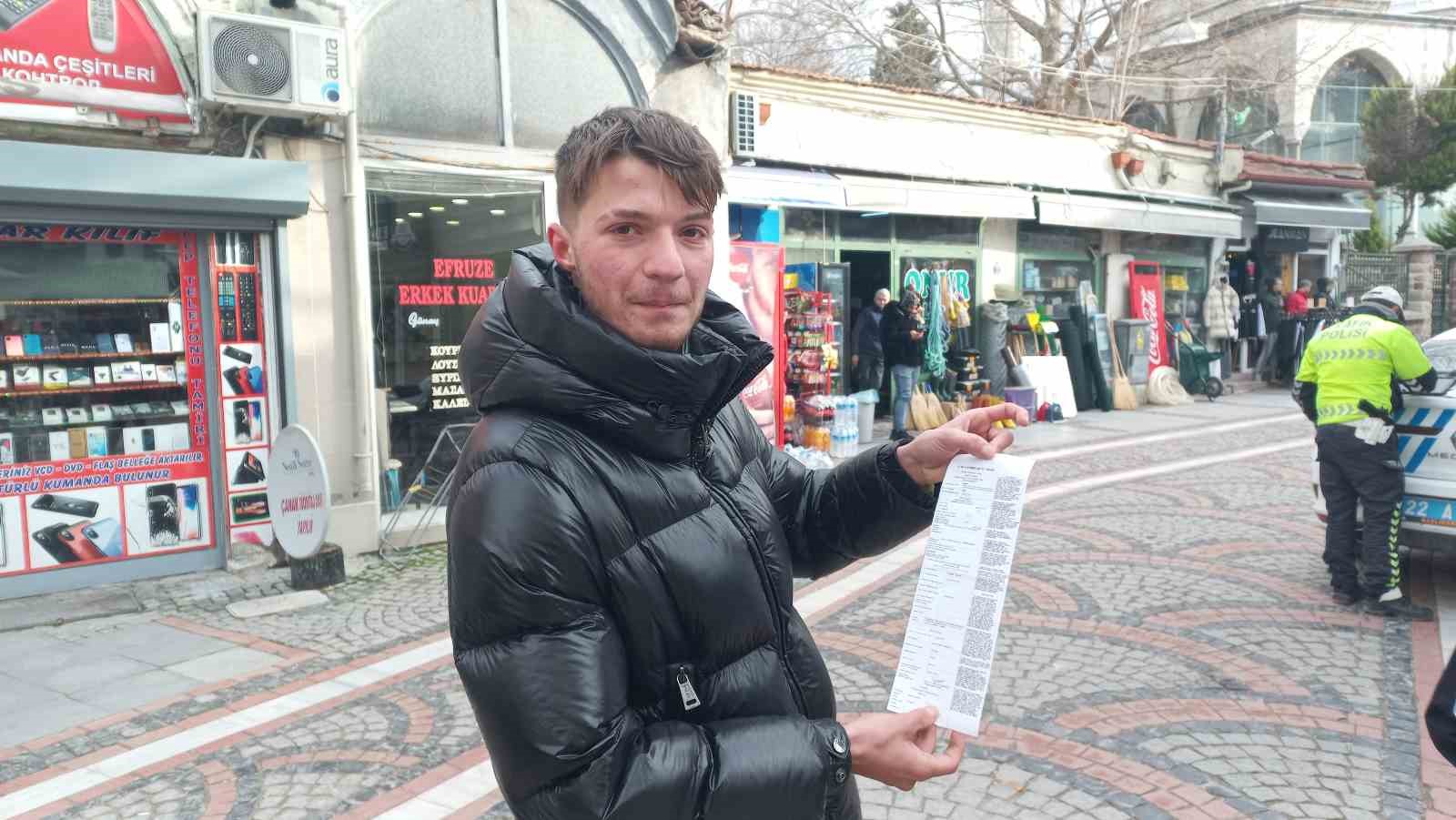 24 bin lira ceza yedi, "devlet sağ olsun" dedi