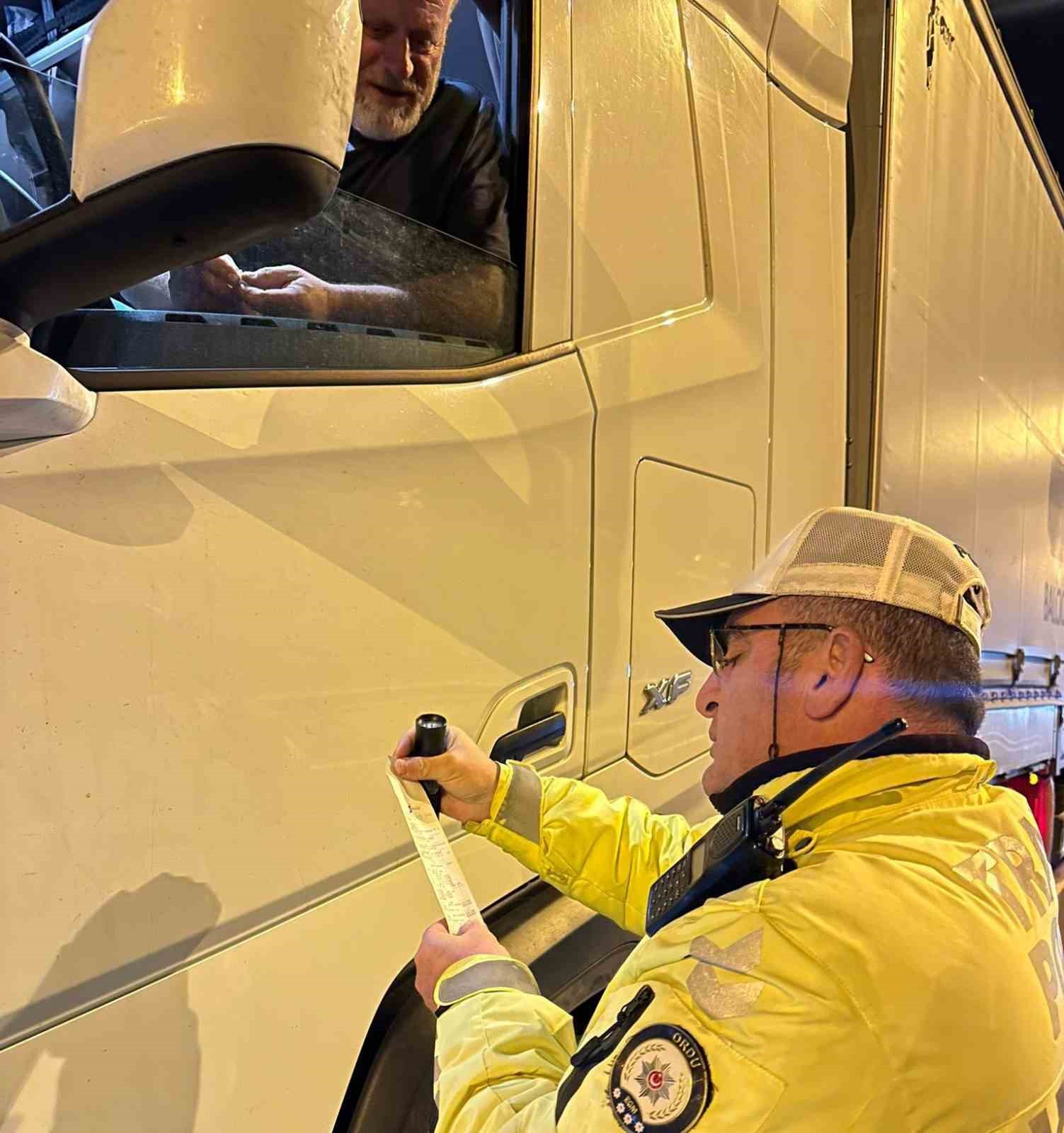 Ordu’da bir haftada 13 binden fazla araç denetlendi