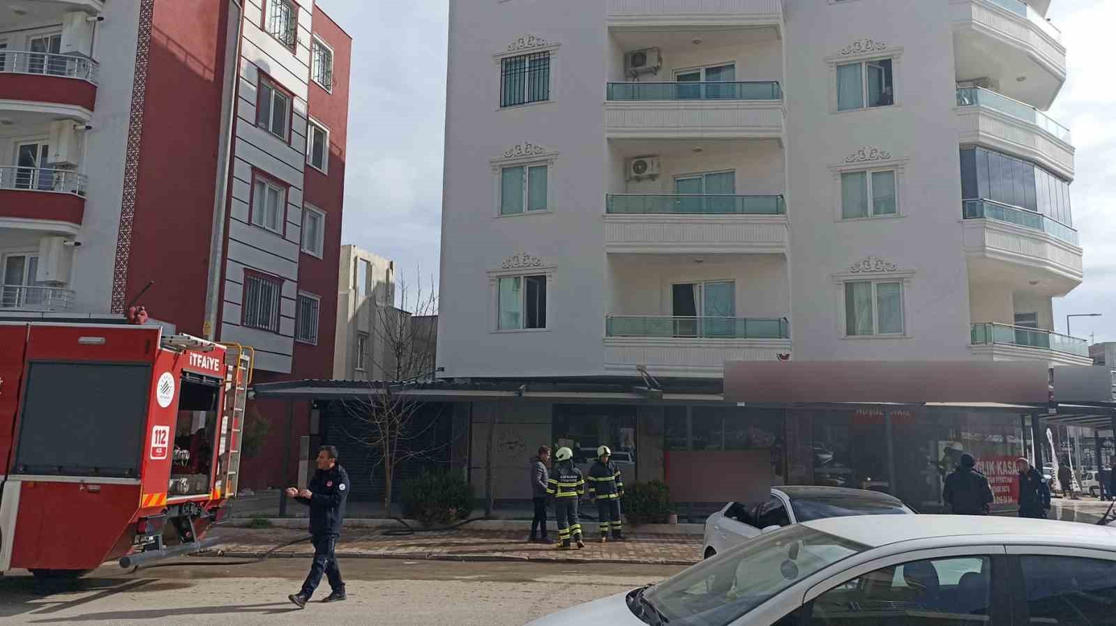 İş yerinde çıkan yangın korkuttu
