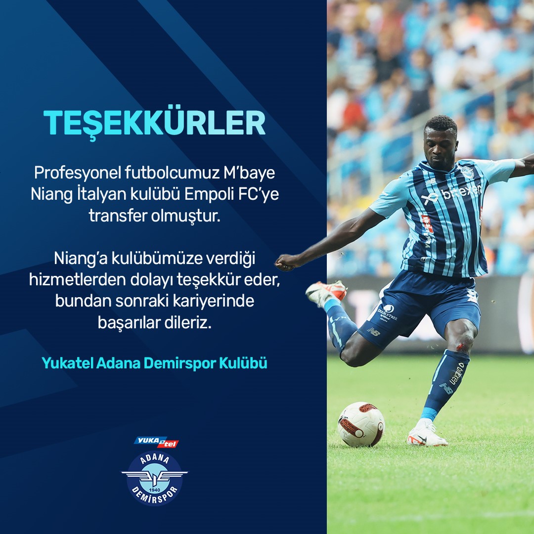 Adana Demirspor’da M’Baye Niang ile yollar ayrıldı