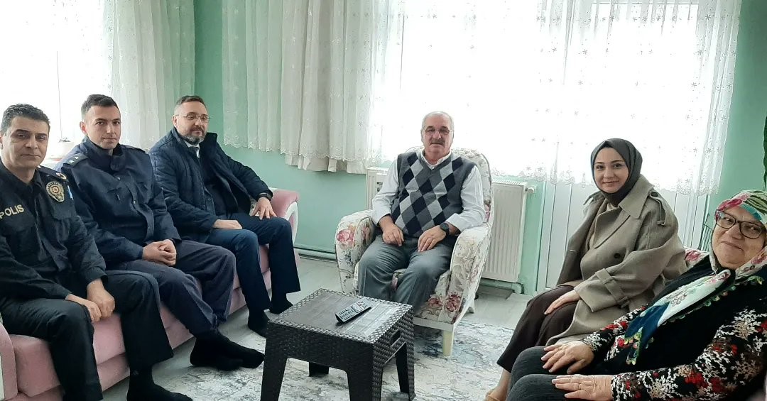 Kaymakam &Ccedil;anak&ccedil;ıoğlu&rsquo;ndan gazilere ziyaret
