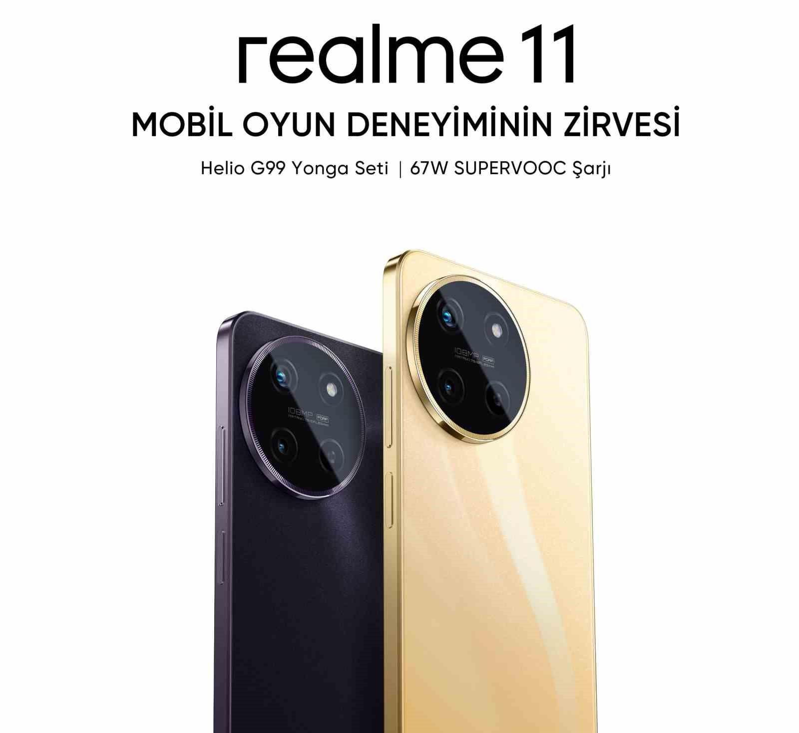 Telefonda oyun tutkunları için realme 11’i tanıttı