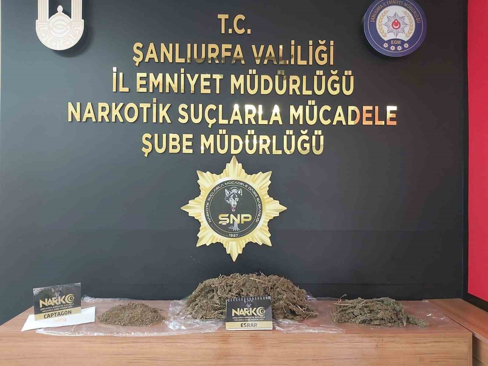 Şanlıurfa’da uyuşturucu operasyonunda 5 gözaltı
