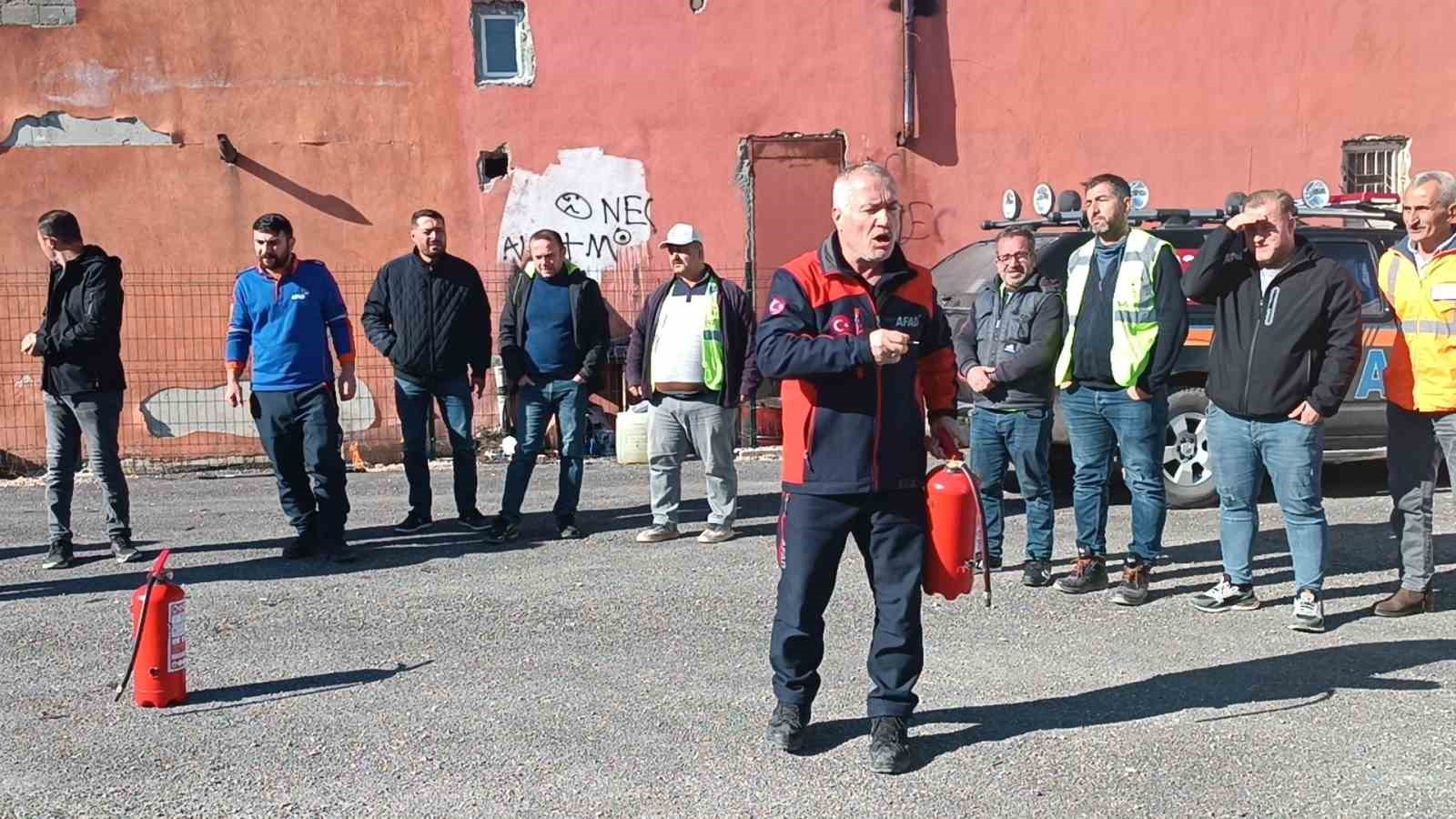 AFAD tarafından yangın eğitimi verdi
