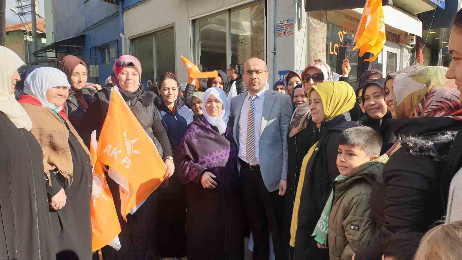 Orhaneli’de Başkan Adayı Tayır, Coşkusu