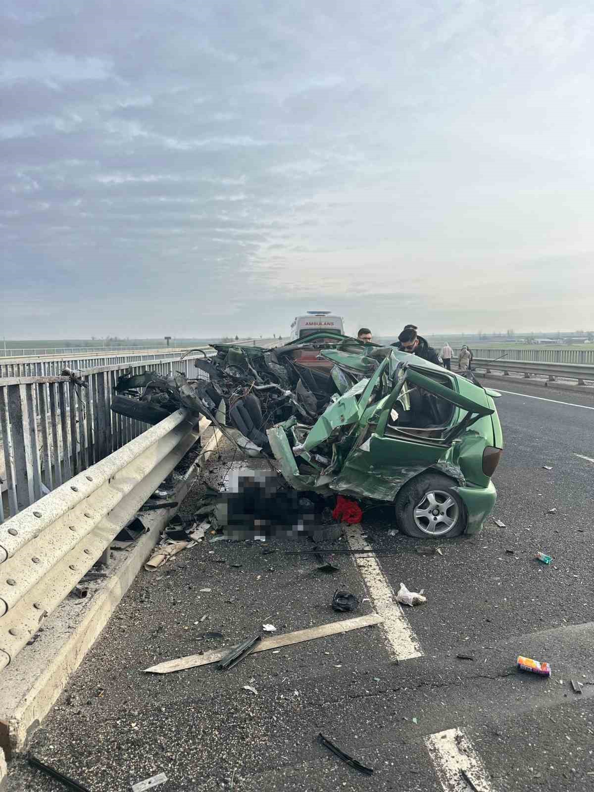 Tekirdağ’da feci kaza: 1 ölü