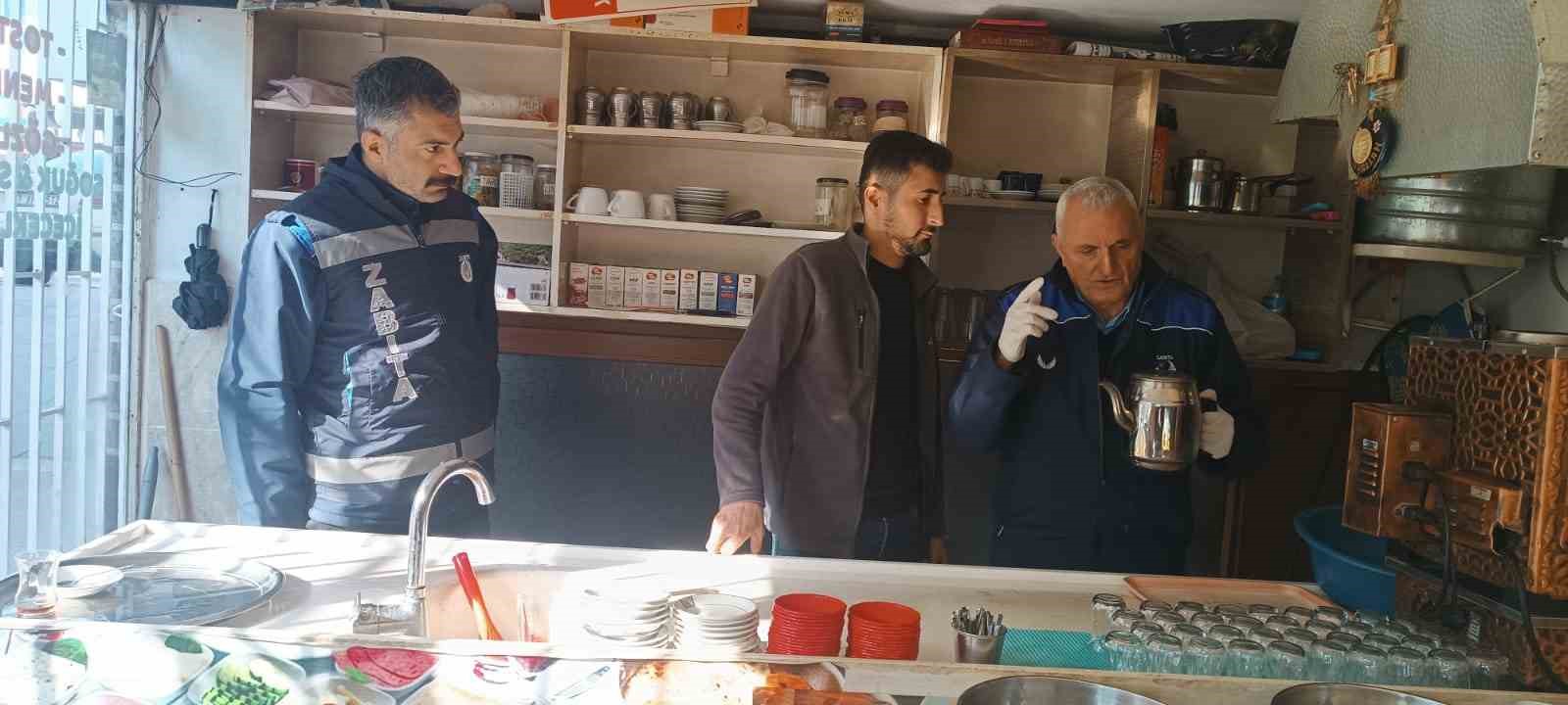Hakkari’deki çay ocaklarında hijyen denetimi