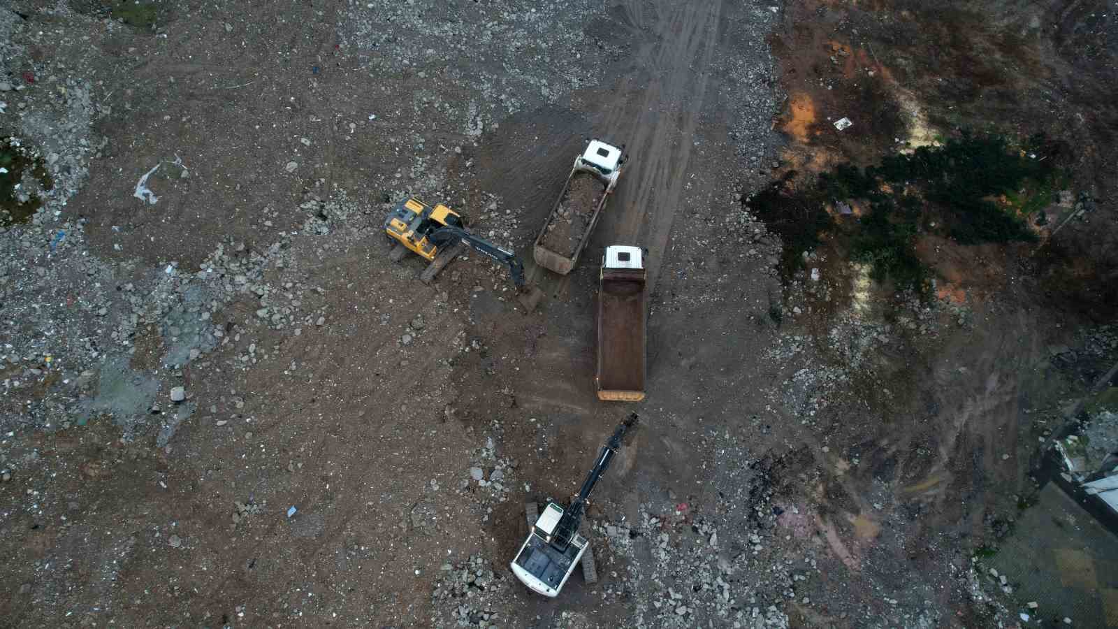 Ebrar sitesinin son hali havadan g&ouml;r&uuml;nt&uuml;lendi
