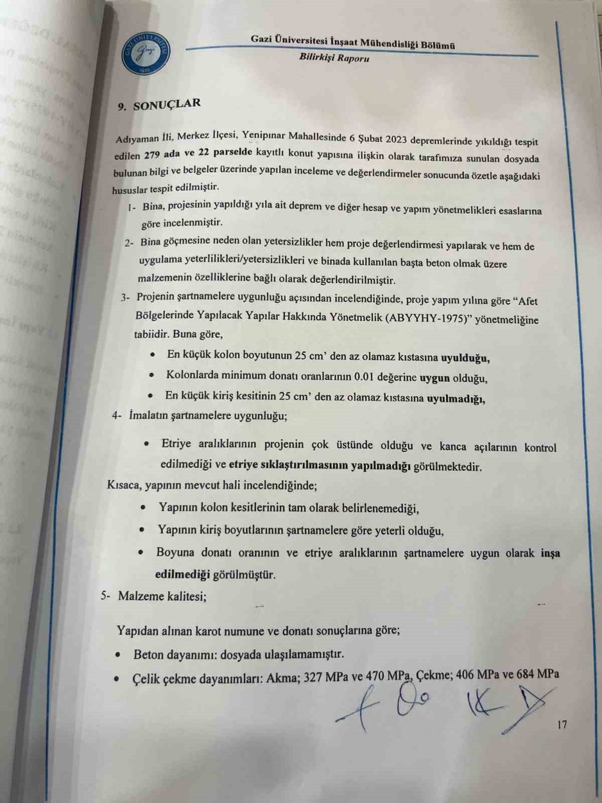 Grand İskender Oteli’nin bilirkişi raporu çıktı
