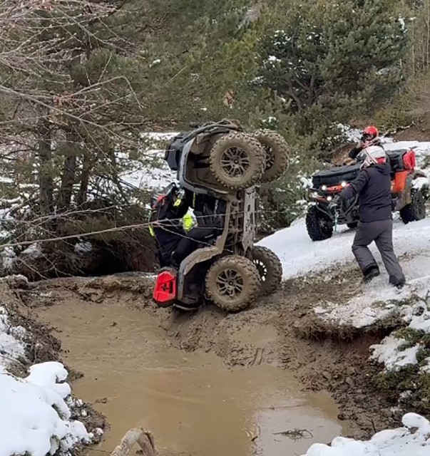 Tokat&rsquo;ta ATV tutkunu komik anlarıyla y&uuml;zleri g&uuml;ld&uuml;rd&uuml;
