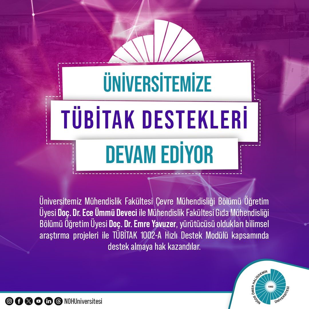 Niğde &Ouml;mer Halisdemir &Uuml;niversitesine &ldquo;Hidrojen ve Yakıt Pilleri&rdquo; Projesine &Ouml;nemli Destek
