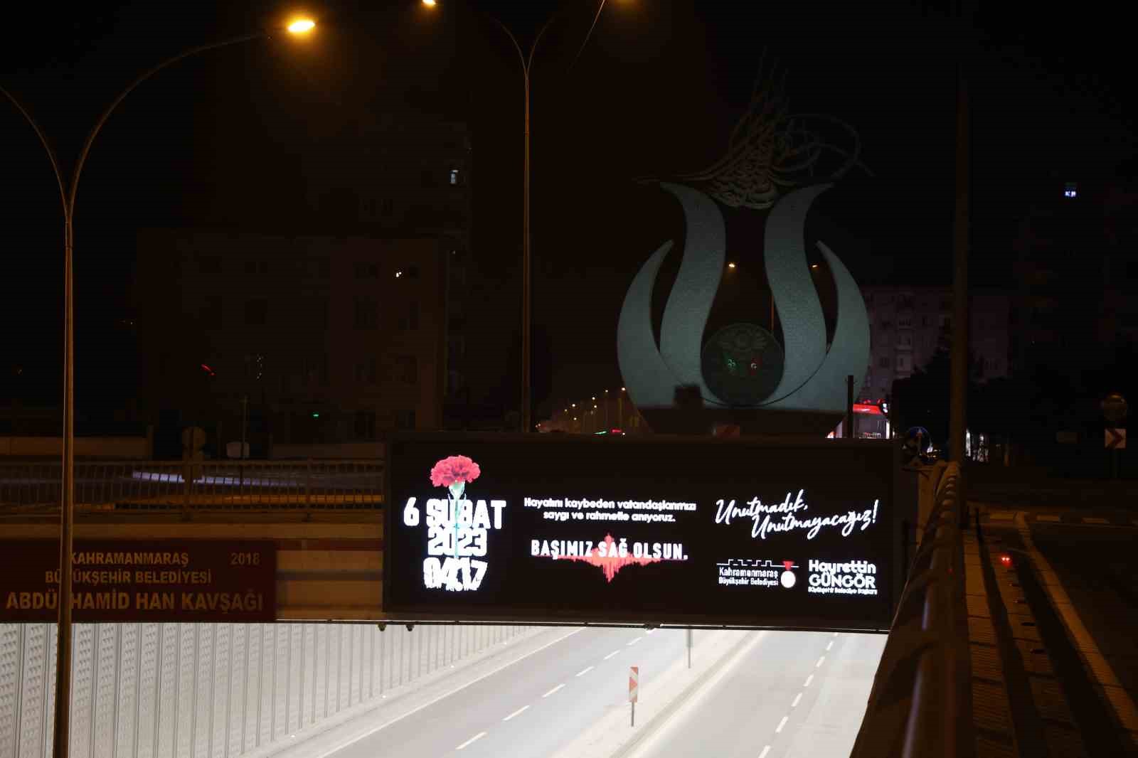 Kahramanmaraş’ta deprem şehitleri anılıyor