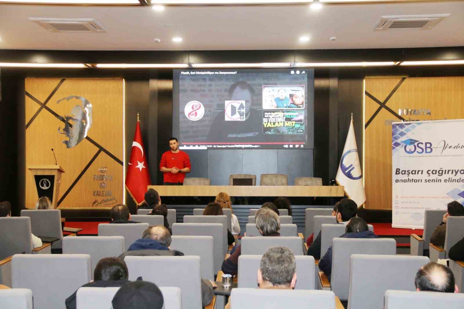 K&uuml;tahya OSB&rsquo;de &rsquo;İsrafla M&uuml;cadele Semineri&rsquo;

